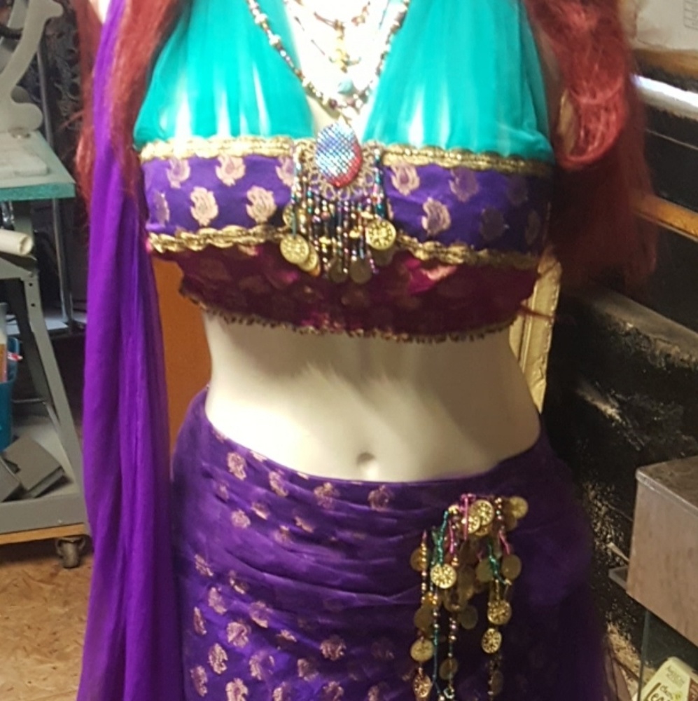 Custom designed and made gypsy costume